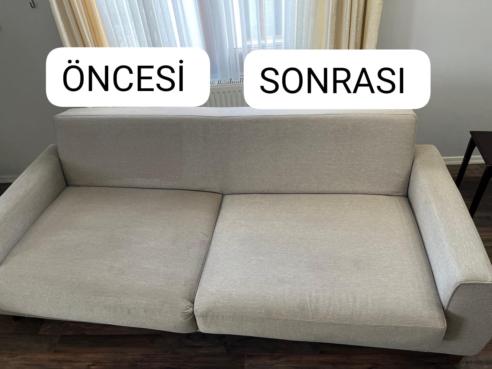 Koltuk Yıkama Öncesi Sonrası Karşılaştırma
